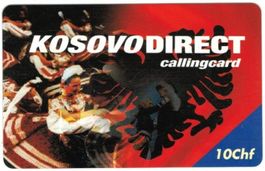 Telefonkarte Prepaid Schweiz Kosovo Direct 10 Fr