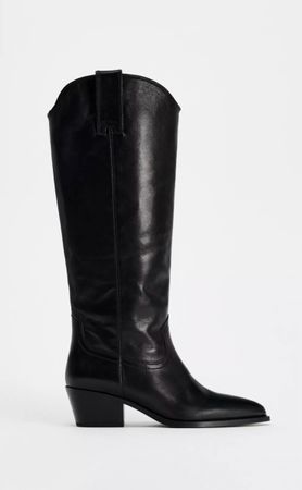 Cowboy leather boots