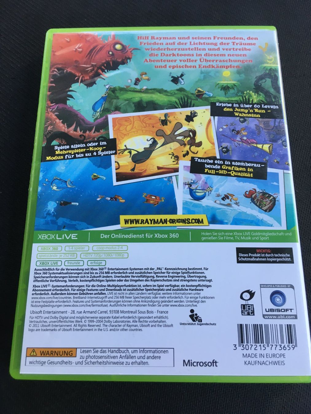 Microsoft Giochi: Rayman Origins - Xbox 360 Game – Usato da St.Gallen venduto da Punktchen01 1