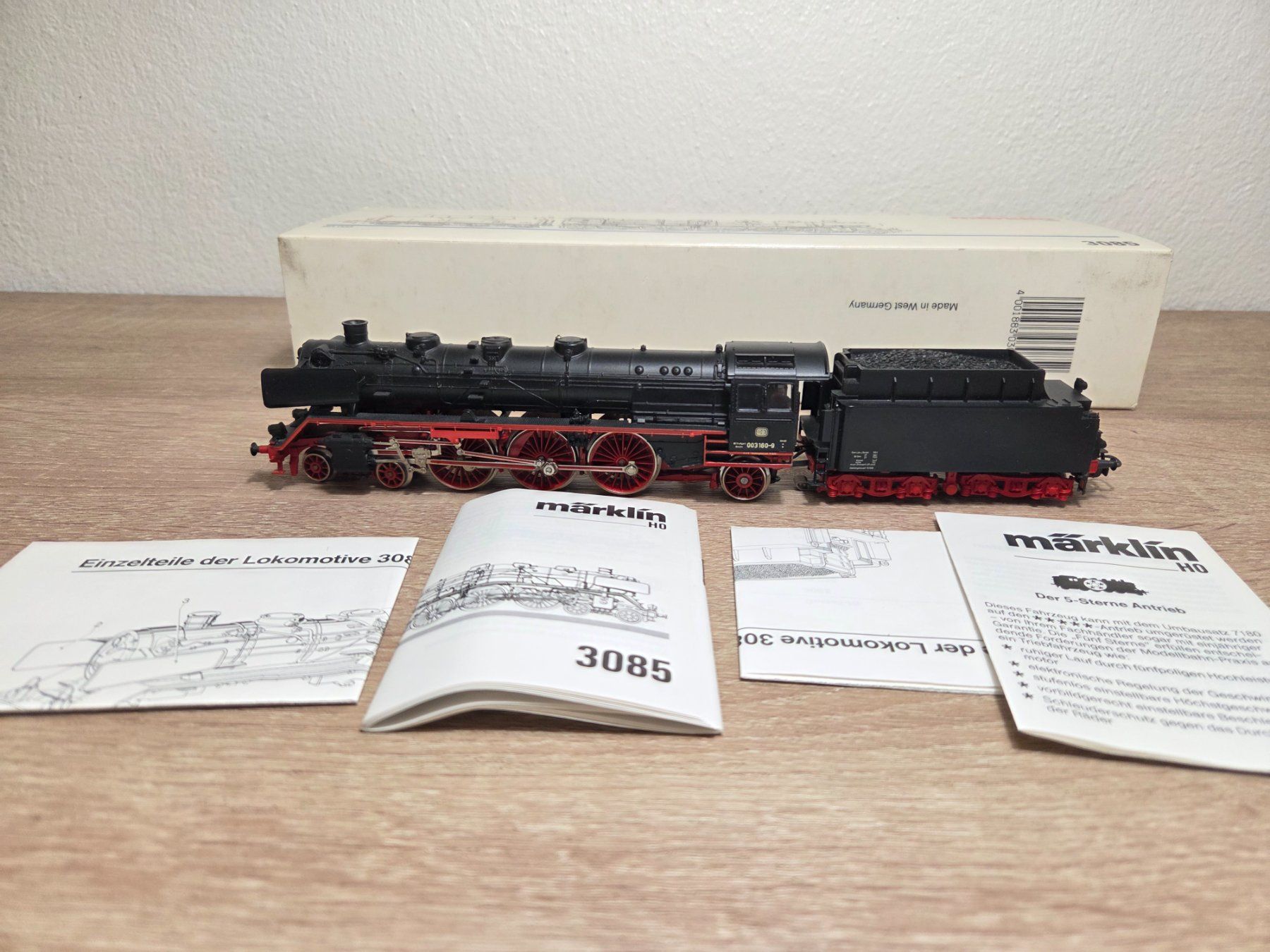 Märklin Modellini di ferrovie: Märklin 3085 Dampflok BR 003 DB H0 – Usato da St-Aubin-Sauges venduto da Lo_Go 6