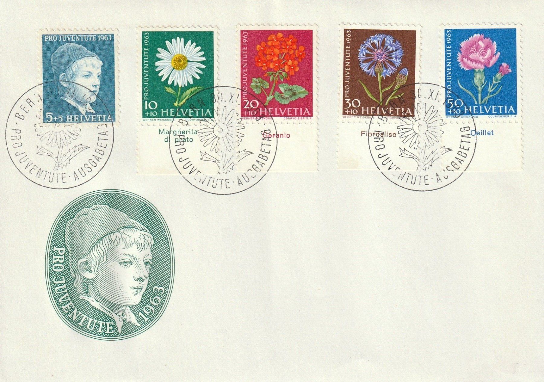 Tutti i francobolli: Pro Juventute FDC 1963 – Nuovo (secondo la descrizione) da Buttisholz venduto da wbr_wdw8