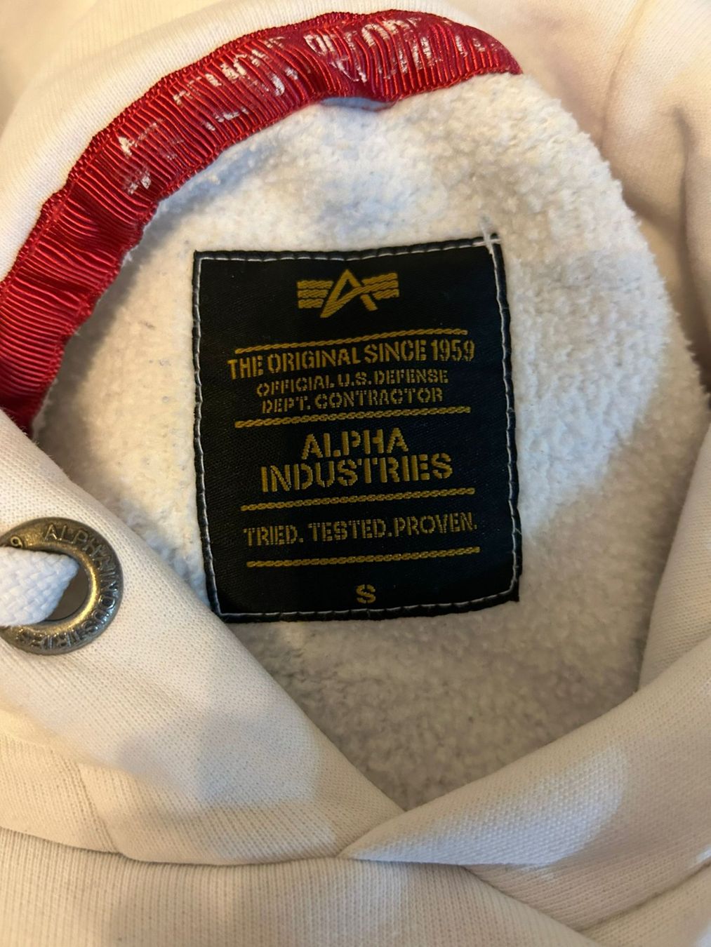 Pullover & Sweatshirts: ALPHA INDUSTRIES Pullover in Weiss – Gebraucht aus Oberurnen von simgug 3