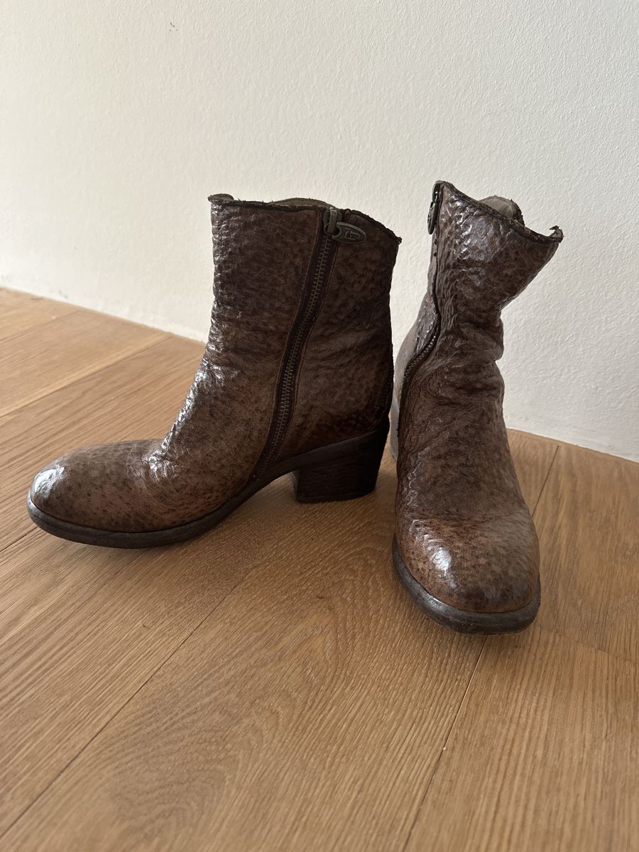 Scarpe da donna: Brown Leather Ankle Boots- Great Find! – Usato da Binningen venduto da can_s2yh 3