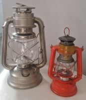 Vintage Petroleum Lampe "Kwang Hwa" & "Candela" Sturmlaterne