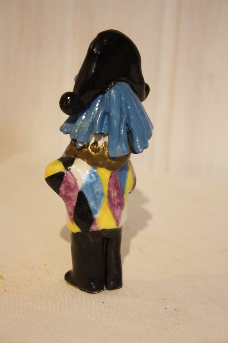 Statuette: Fasnachtsfigur Pierrot mit Piccolo – Usato da Oberwil BL venduto da Hesa41 1