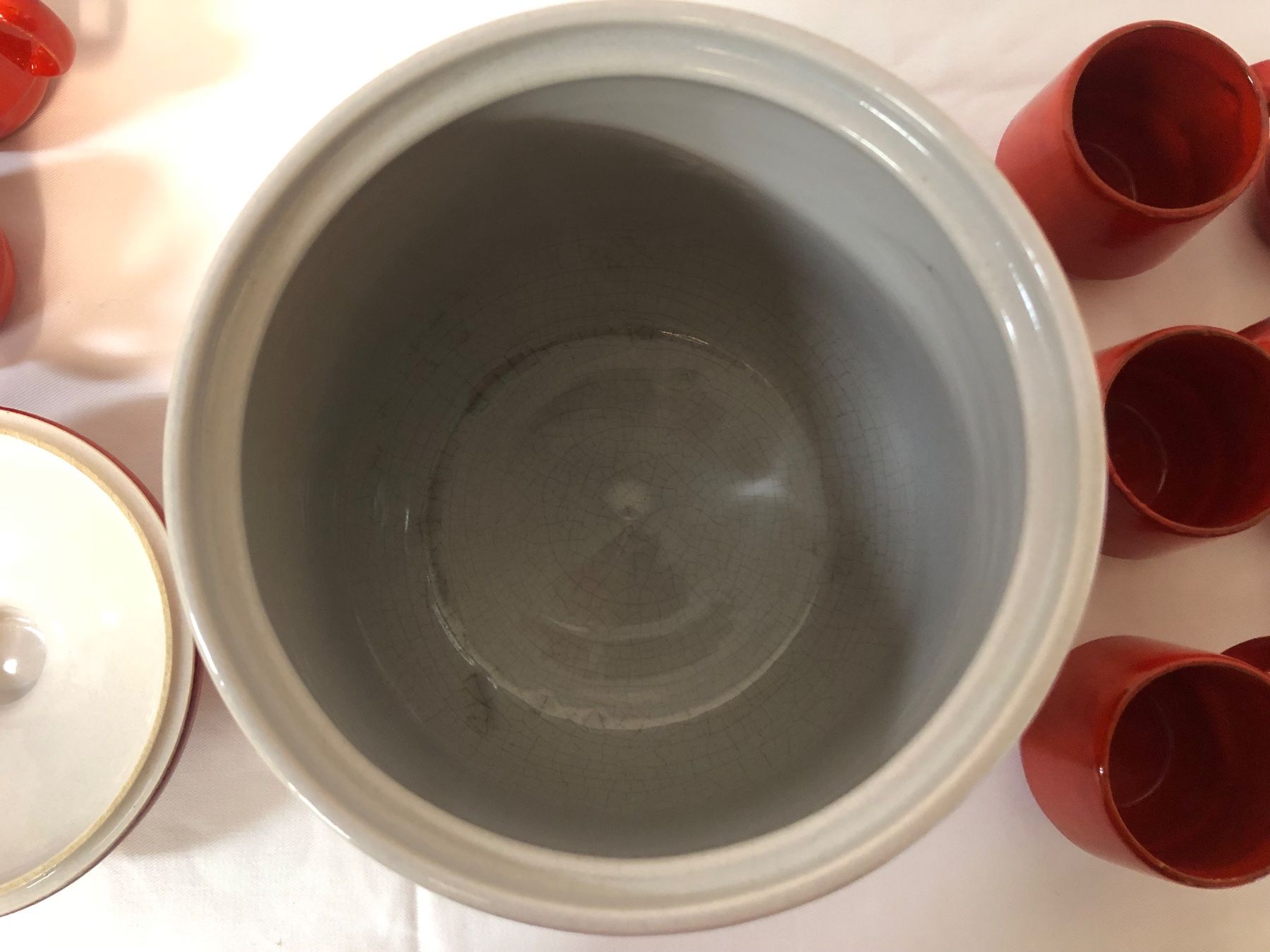Set di piatti: Bowl-Set; Topf mit 11 Tassen – Usato da Brunnen venduto da Allerwaren 3
