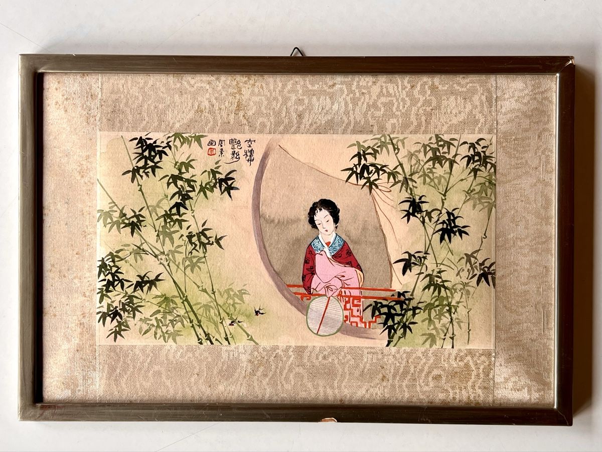 Gemälde: 3er Set Asiatische Malerei gerahmt – Gebraucht aus Zürich von juergarno 1