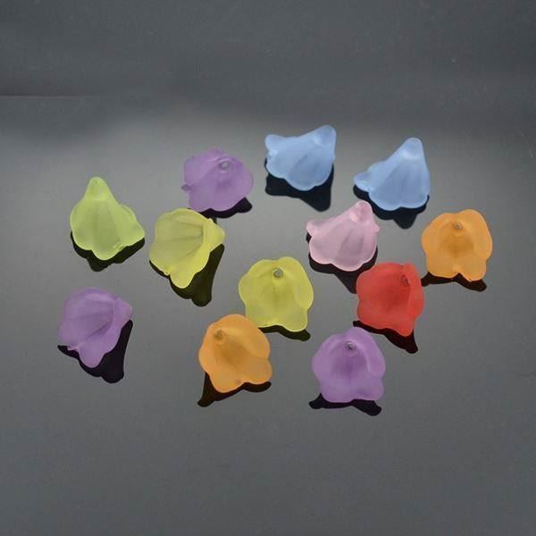 Perle (finte): 12 Röckli Acryl bunt 10mm – Nuovo (secondo la descrizione) da Alpnachstad venduto da perlengaby 1