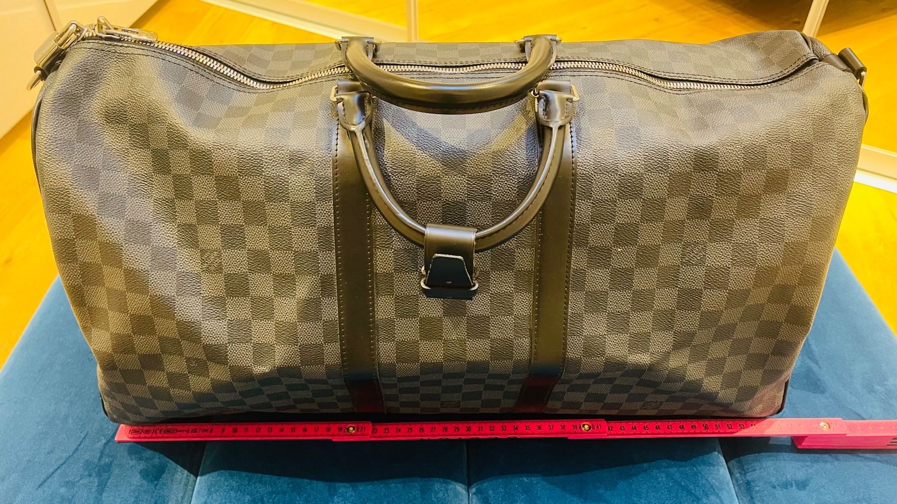 Louis Vuitton Borse: ORIGINAL Louis Vuitton Reisetasche Keepall 55 Damier Graphit – Nuovo (secondo la descrizione) da Oberbuchsiten venduto da aria783