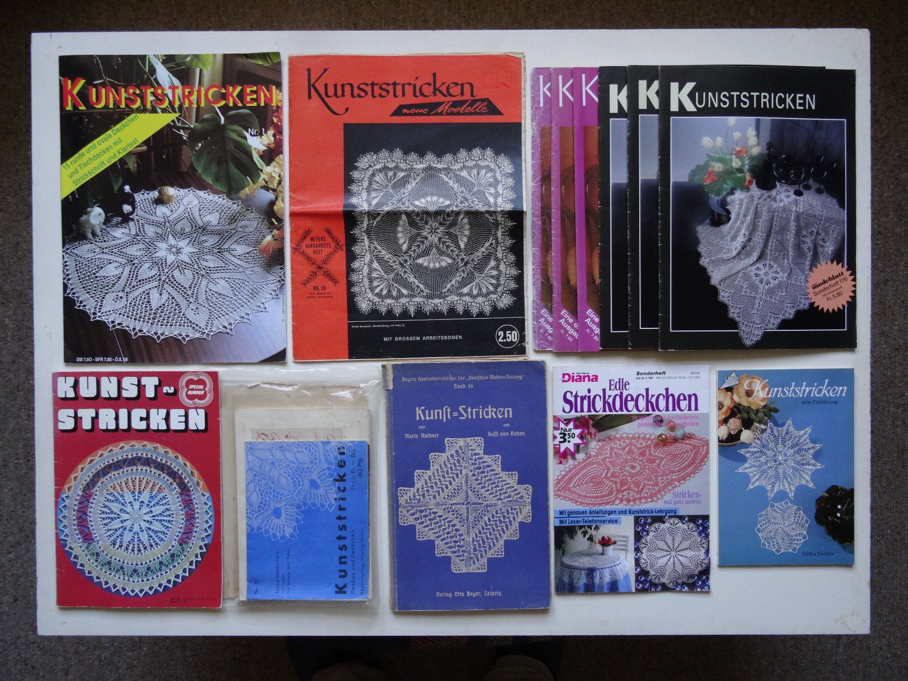 Tutte le decorazioni: Sammlung Kunststricken / Kunststrick-Decken / Handarbeit – Usato da Zimmerwald venduto da ver_69wh 6