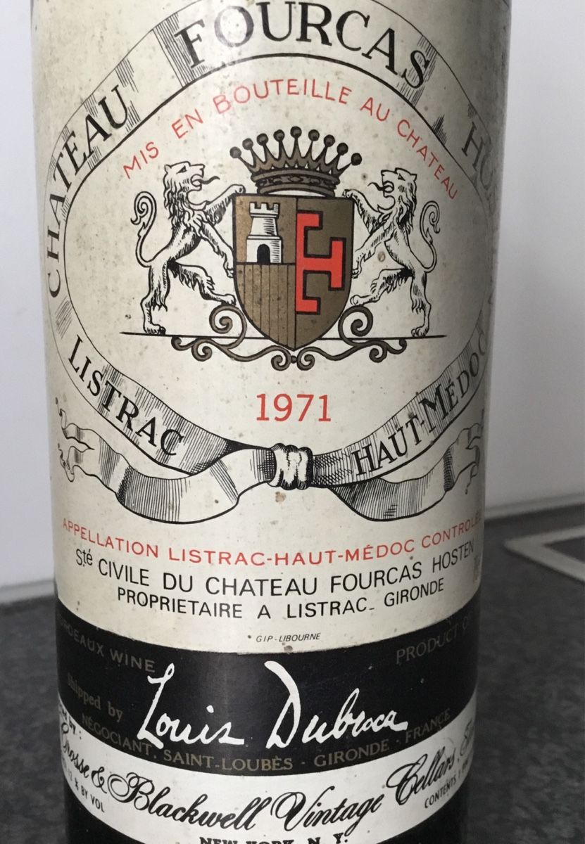 Wein: Château Fourcas Hosten 1971 Haut Médoc – Neu (gemäss Beschreibung) aus Rüschlikon von succes08 3