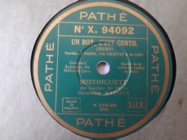 Disque 78 tours Pathé aiguille de Mistinguett - X.94092