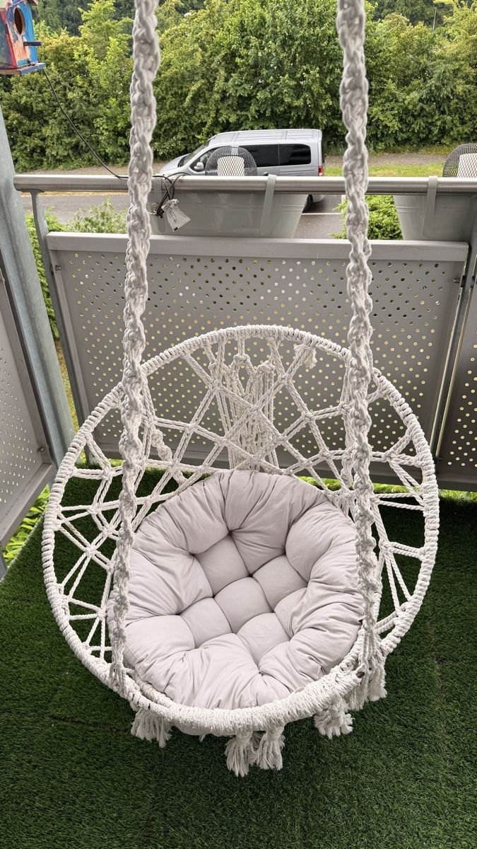 Poltrone pensili da giardino: Hängesessel Makramee Sommer-Balkon chillig & gemütlich – Usato da Bremgarten AG venduto da Smockrider 3