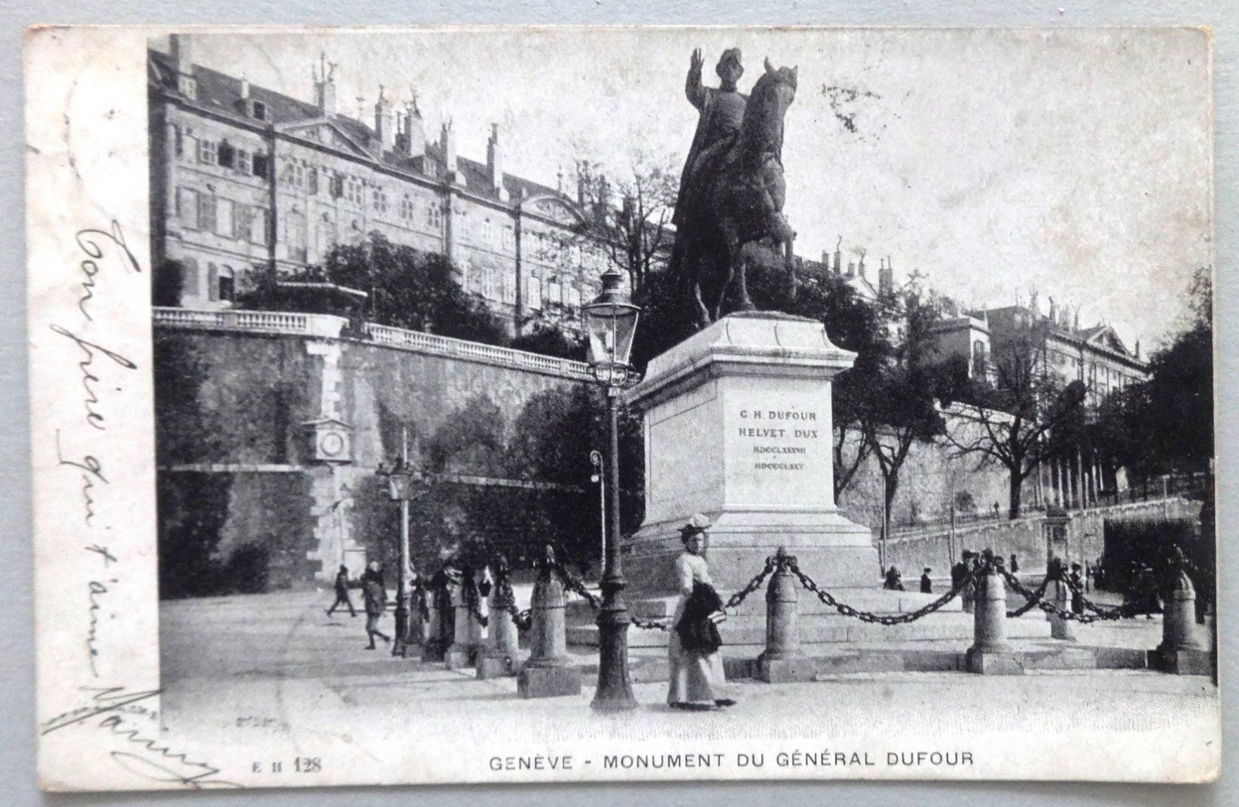 Ansichtskarten: Genève - Monument du Général Dufour – Defekt aus Fétigny von Billy2miny