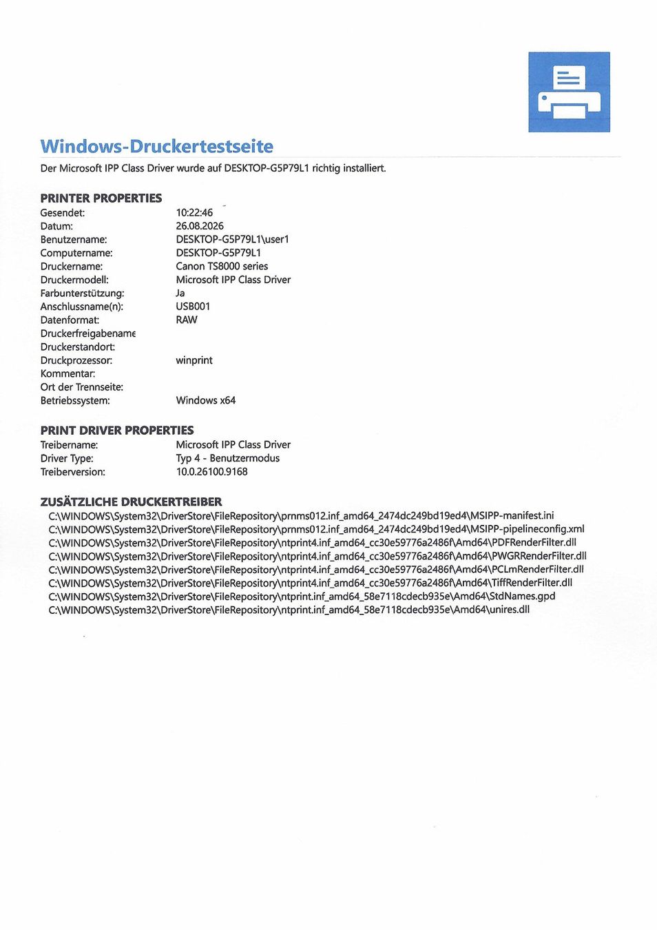 Pixma Stampanti: Canon PIXMA TS8050 – Usato da Mastrils venduto da Alruma 3