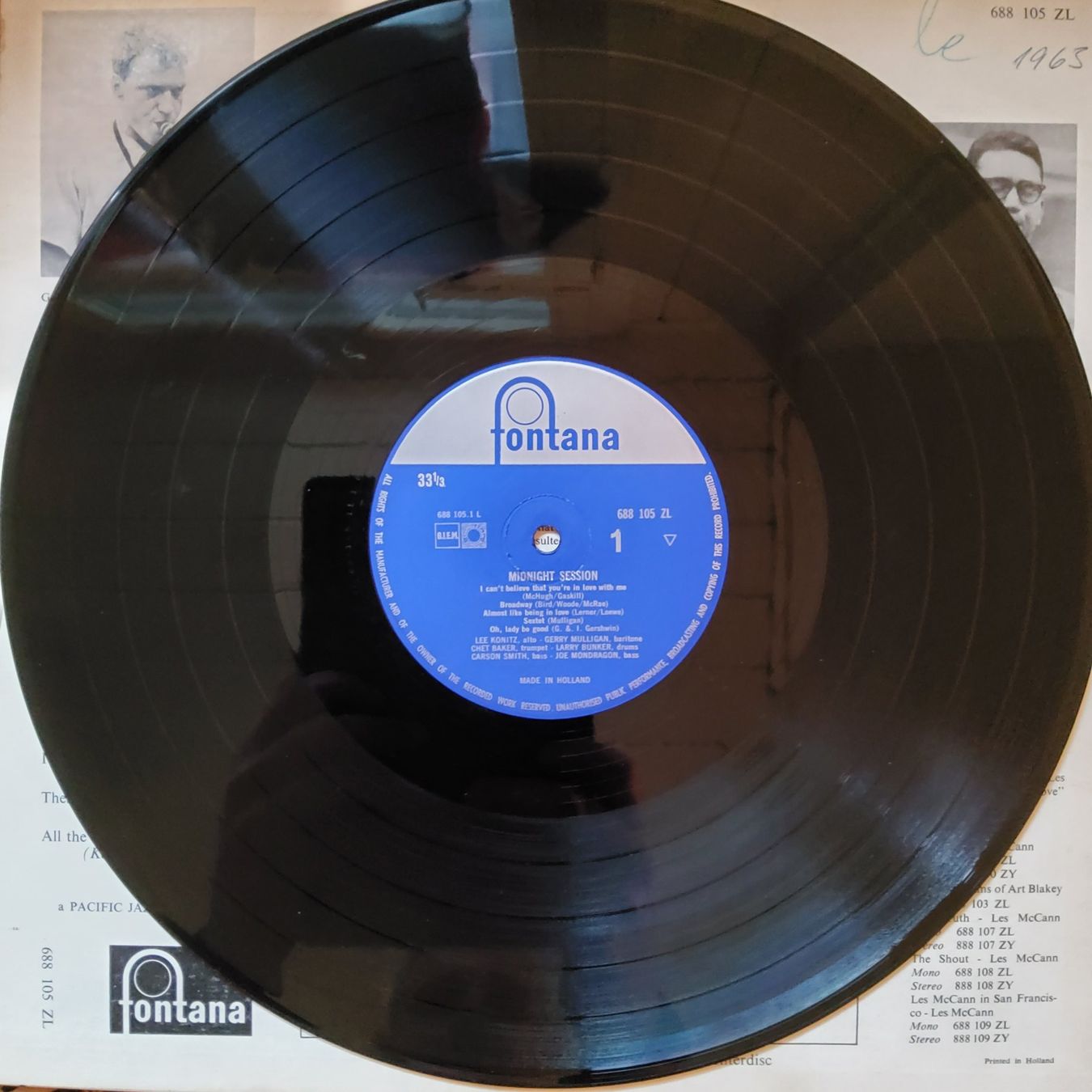 Dischi in vinile: Gerry Mulligan Feat. Lee Konitz+Chet Baker–Midnight Session – Nuovo (secondo la descrizione) da Hägendorf venduto da Plattenhardt 2