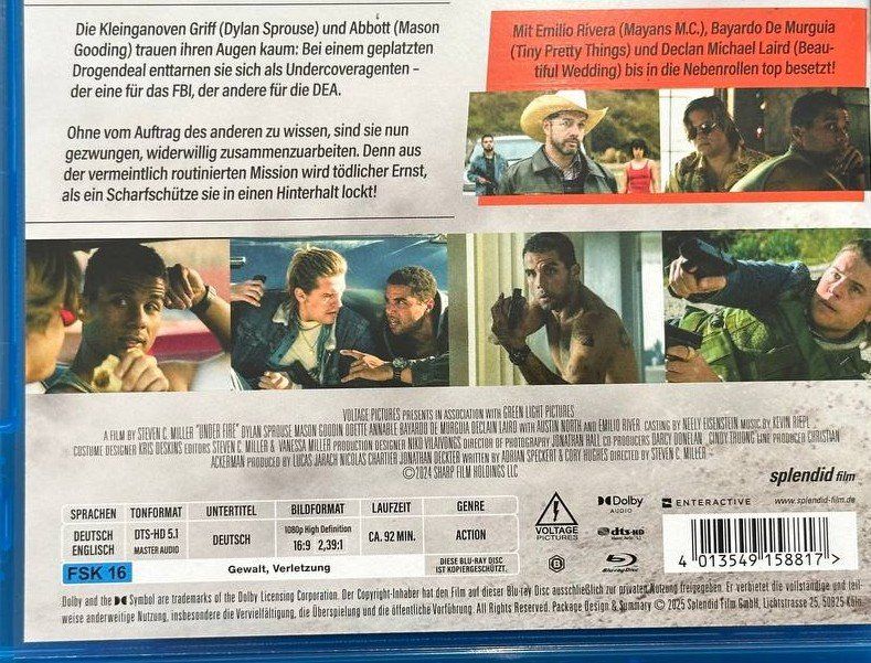 Tutti i DVDs: Blu-ray Under Fire mit Dylan Sprouse & Mason Gooding – Usato da Beringen venduto da Mantafisch1 2