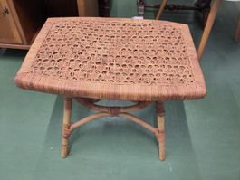 Vintage Rattan Beistelltisch