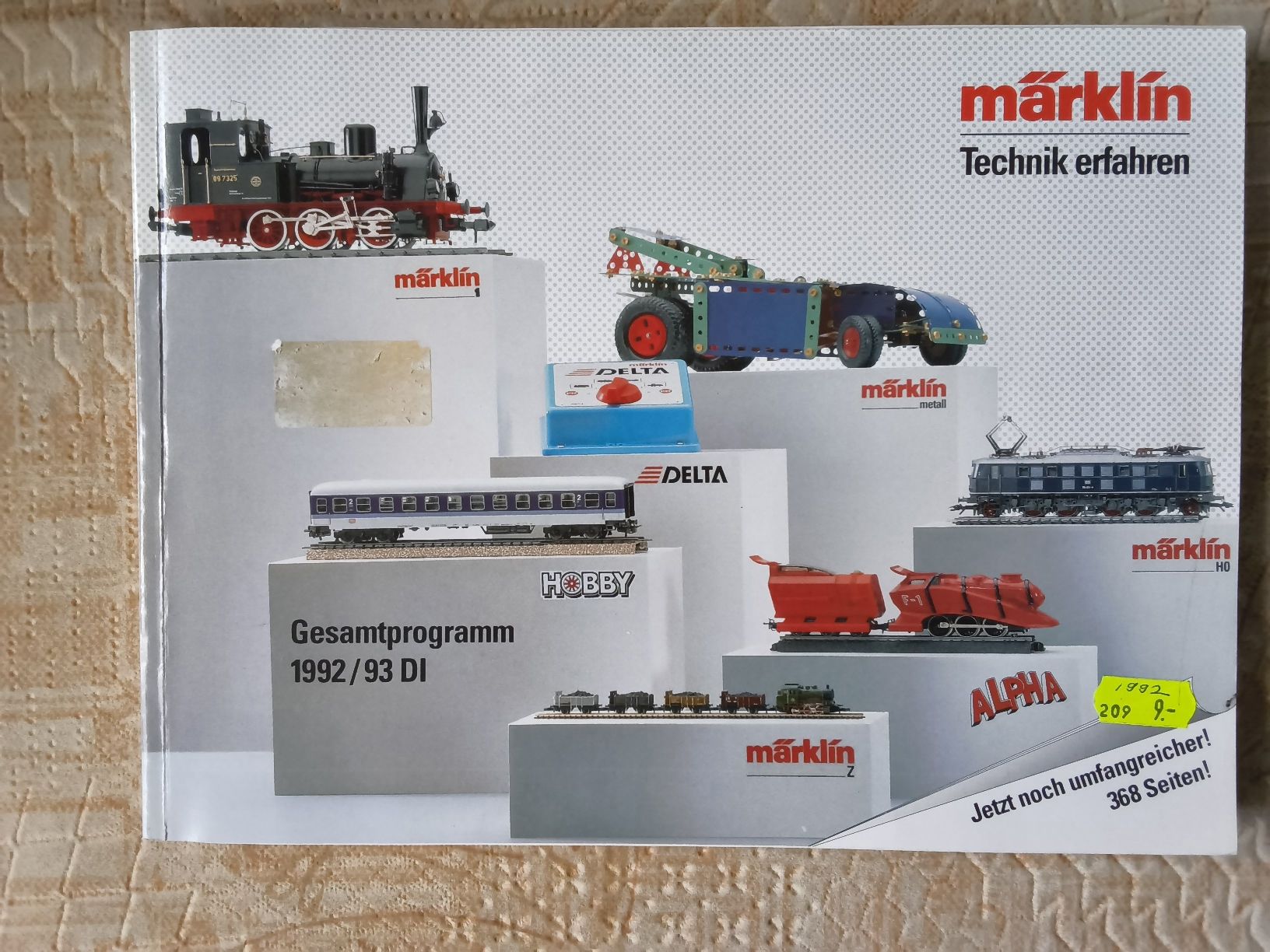 Bücher: Märklin gesamtkatalog 1992 /93  – Gebraucht aus Hallau von histoiremerveilleuse