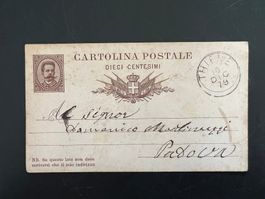 AK ca. 1879 Cartolina Postale uralt   Italien  (G348)