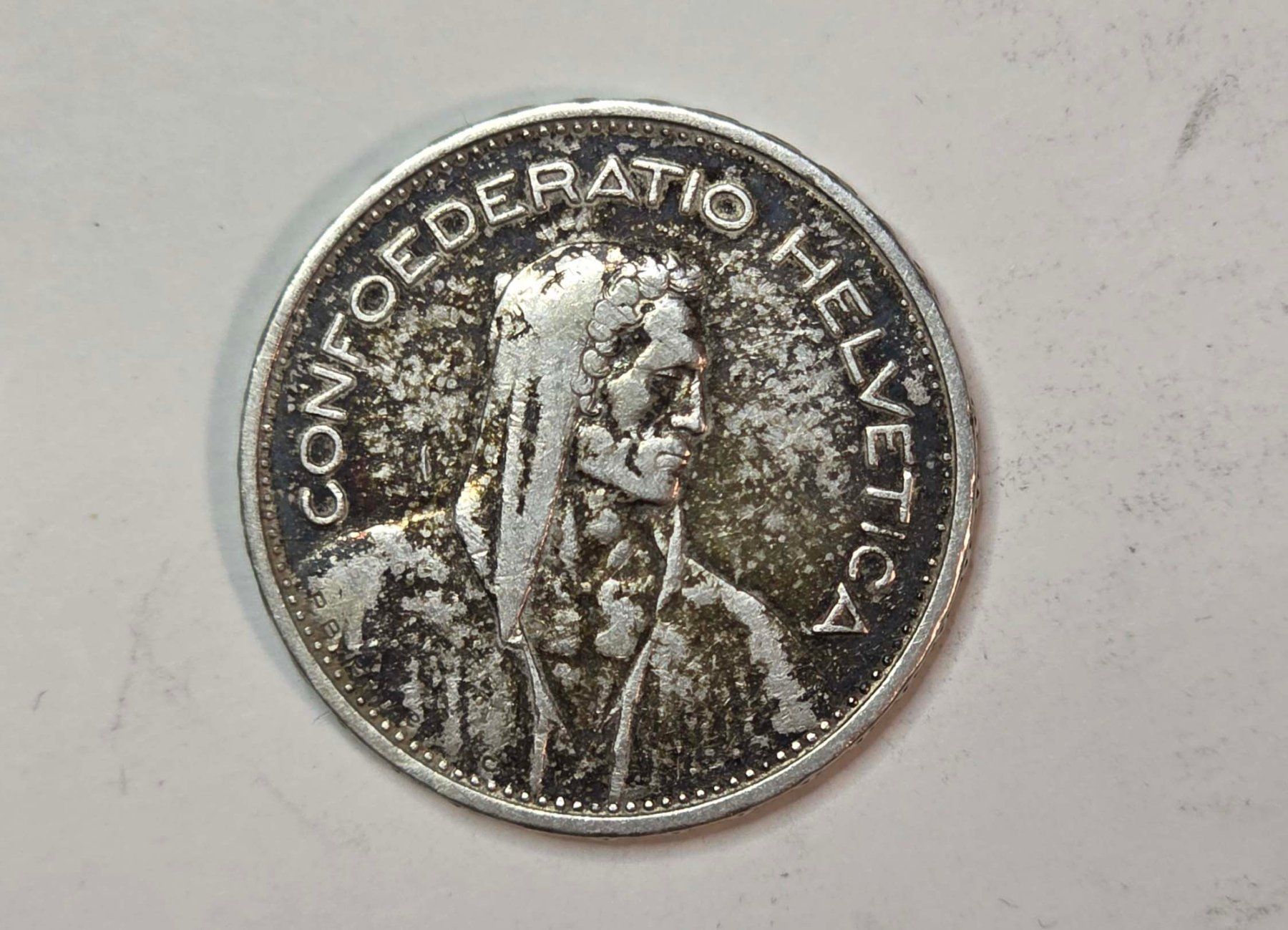 Alle Münzen: 5 Franken 1933 Silber – Gebraucht aus Filzbach von Cschufi 1