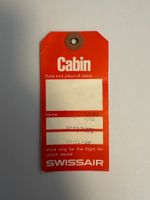 Vintage-Gepäckanhänger Swissair