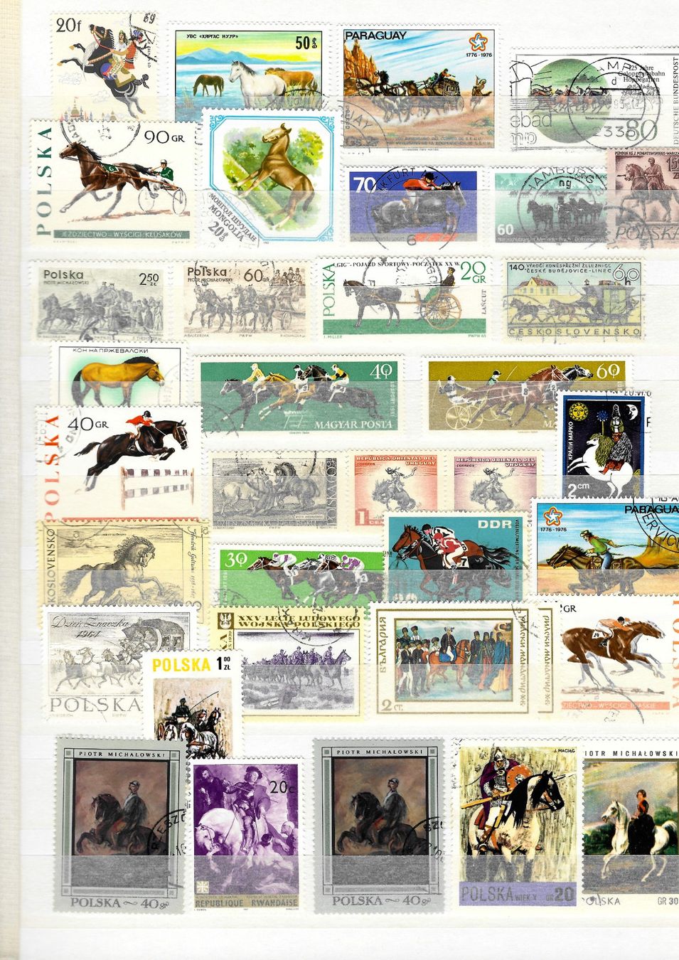 Tutti i francobolli: schöne Motiv Sammlung_Pferde_Tiere – Usato da Eggersriet venduto da stamp303