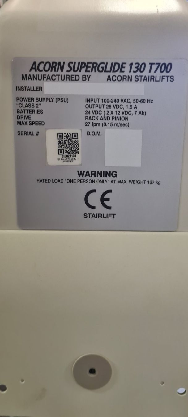 Escaliers: Treppenlift Acorn 130 Superglide – D'occasion à Rorschacherberg par nudi59 5