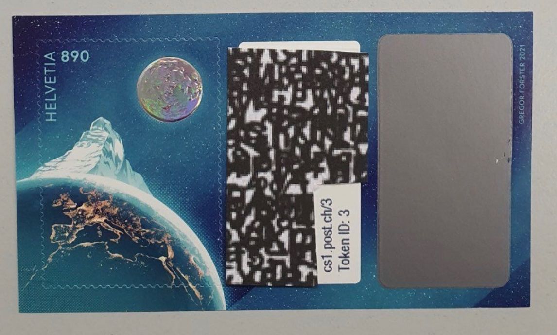 Alle Briefmarken: 3x Swiss Crypto Stamps ID 3 – Neu (gemäss Beschreibung) aus Galgenen von user987