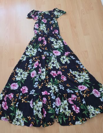 Blumenkleid, Sommerkleid, schulterfrei, Grösse 38