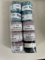 Strickgarn und Wolle Stoffe Grosses Set
