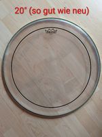 Remo Pinstripe Clear 20" Schlagzeug Fell - Drumhead