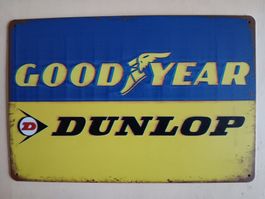 Good Year Dunlop Blechschild