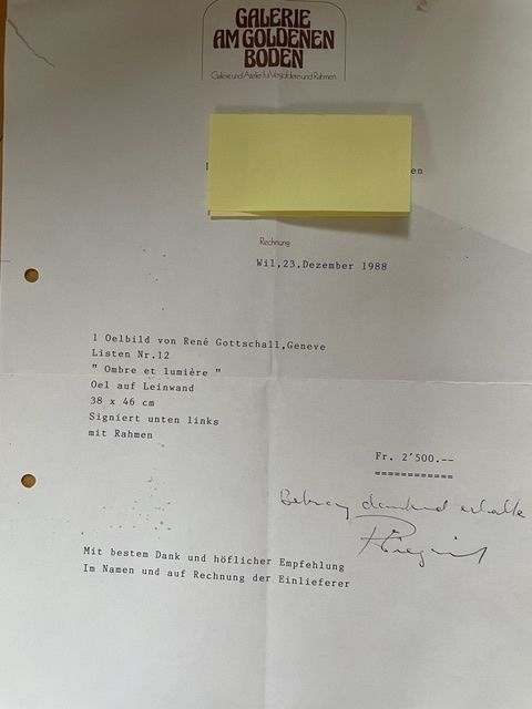 Dipinti: Original Ölbild von René Gottschall – Usato da Bütschwil venduto da Biberli59 2