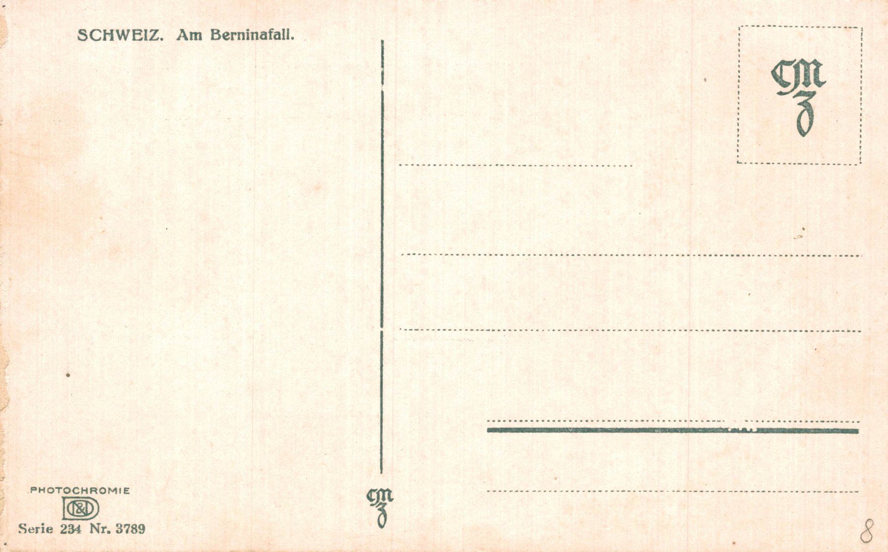 Cartoline postali: Am Berninafall – Usato da Bronschhofen venduto da Astore 1