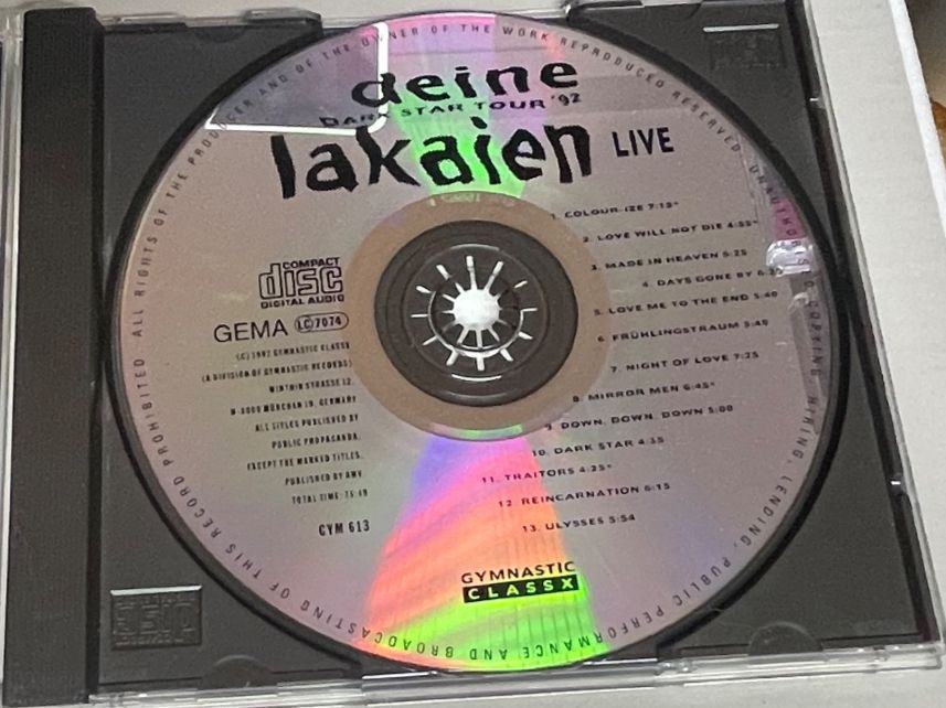 CD: Deine Lakaien - Dark Star Live – Usato da Muri b. Bern venduto da AdidasCollector 1