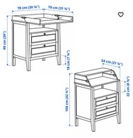 IKEA SUNDVIK WICKELTISCH UND KLEIDERSCHRANK