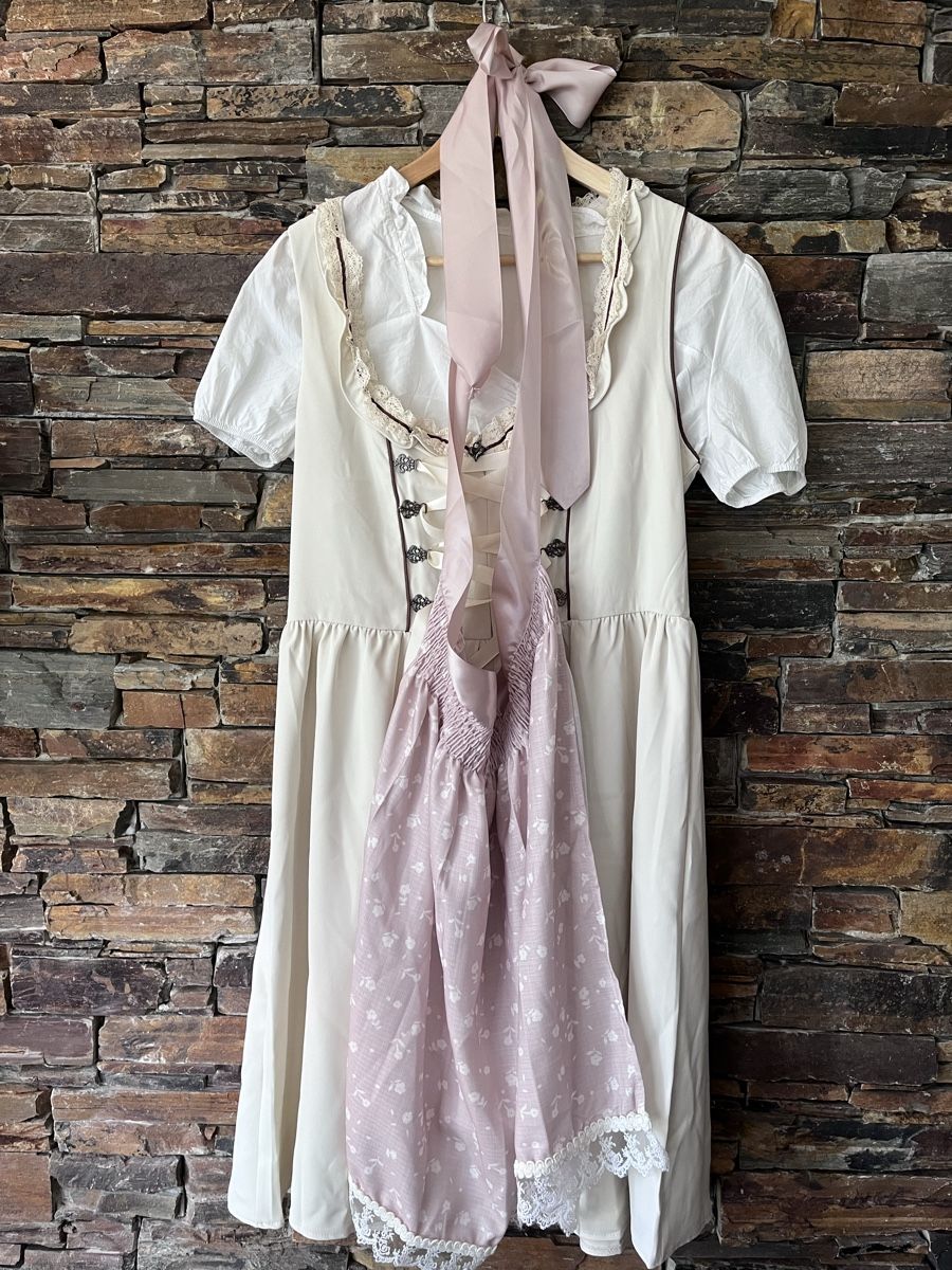 Kostüme: Dirndl / Trachtenkleid Gr. L mit Bluse & Schürze – Gebraucht aus Winkel von Mandarinchen9