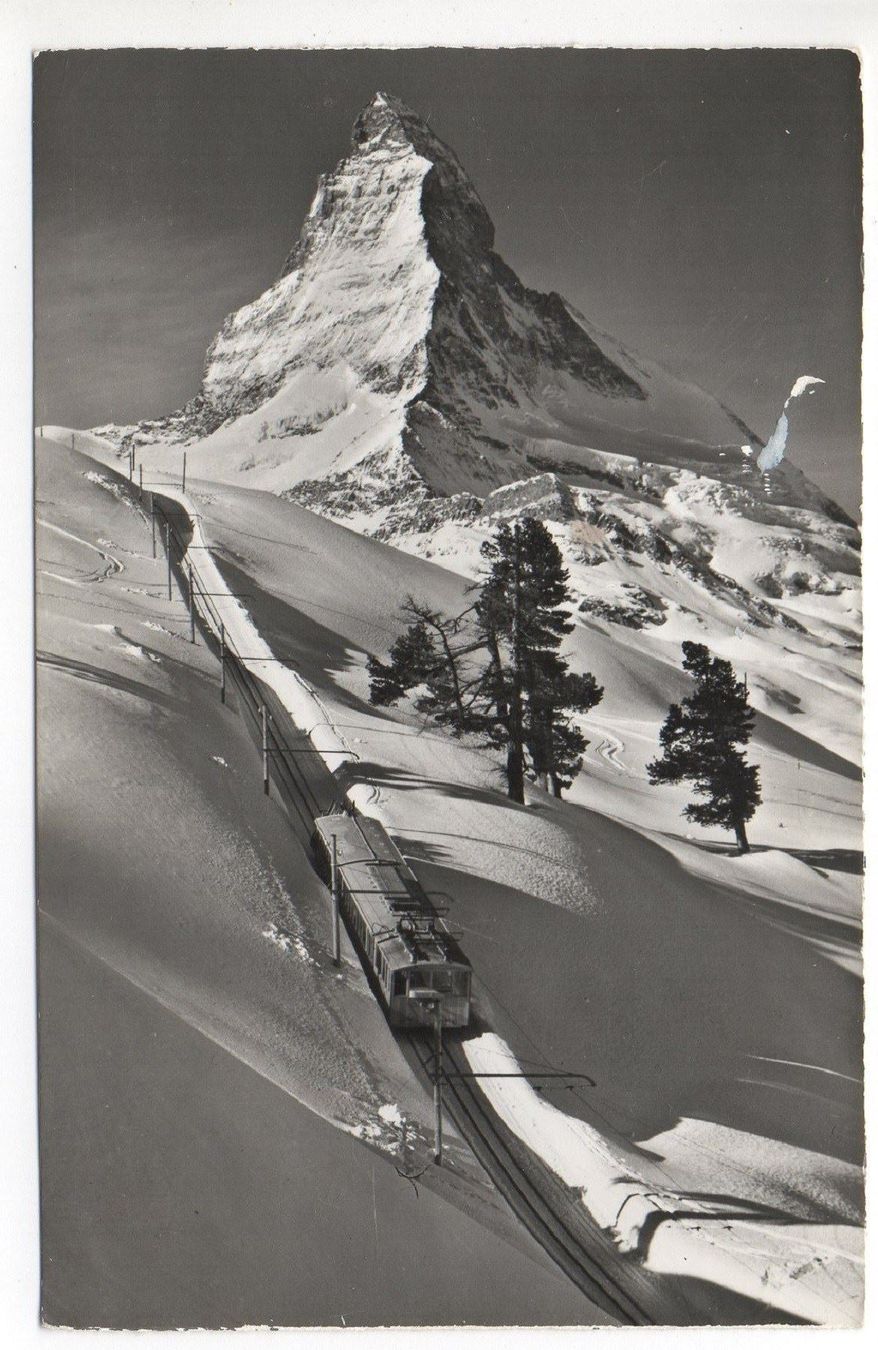Ansichtskarten: ZERMATT Gornergratbahn mit Matterhorn – Gebraucht aus Jona von philajona