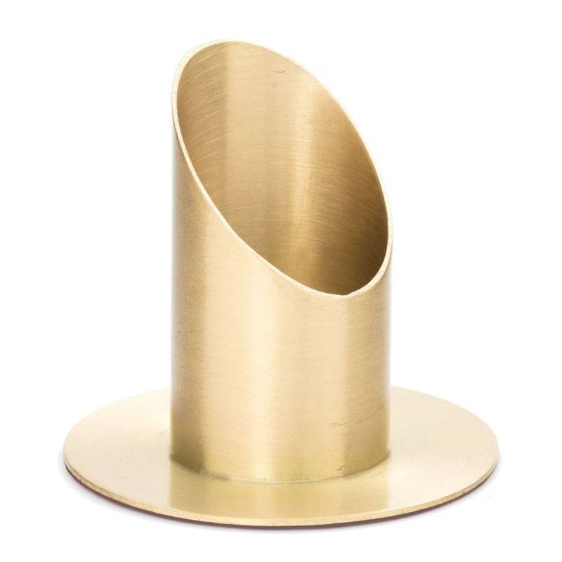 Portacandele: Kerzenleuchter goldfarben 40mm-Kerzen – Nuovo e nell'imballaggio originale da Gundelfingen venduto da printparcel