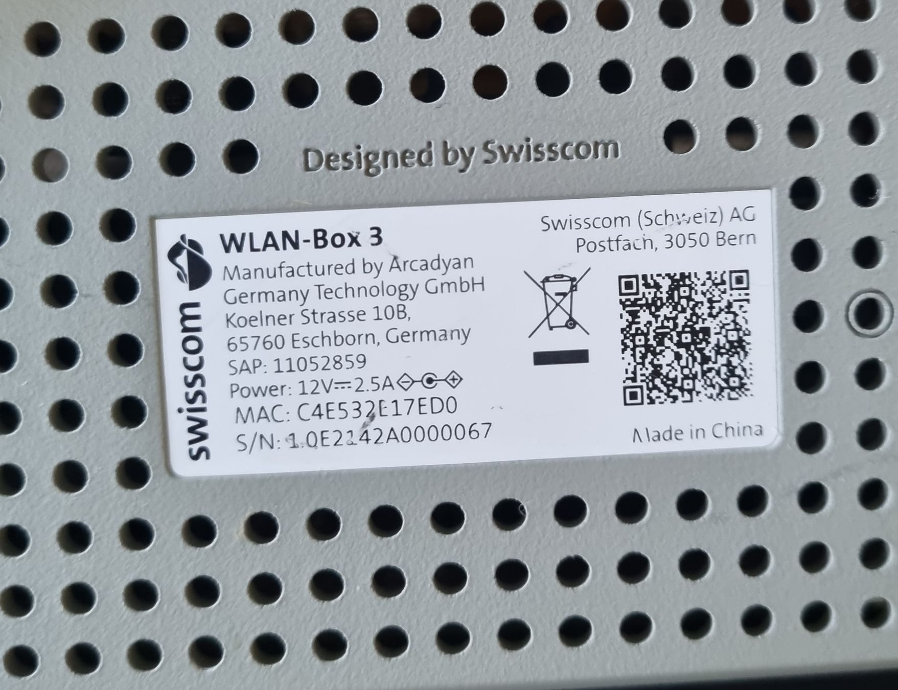 Swisscom Modems & Routeurs: WLAN-Box 3 Swisscom – D'occasion à Bigenthal par meier90 1