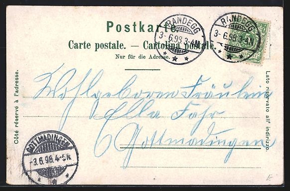 Cartoline postali: Litho Basel, Gesamtansicht, Denkmal der  – Usato da Berlin venduto da bartko-reher 1