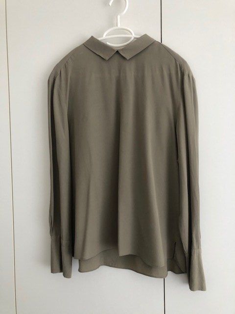 Blusen: Elegante Bluse, FFC, 40, 51% Seide, taupe – Gebraucht aus Hünenberg See von dustein