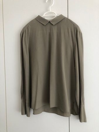 Elegante Bluse, FFC, 40, 51% Seide, taupe