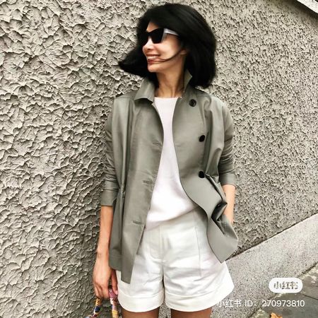 (Kelly Grey) Super quality leather jacket