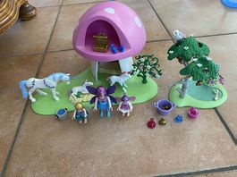 Playmobil Pilzhaus mit Feen und Einhörner 