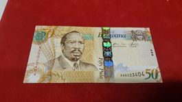 Botswana 50 Pula Banknote - Seltene Sammlernote aus Afrika!