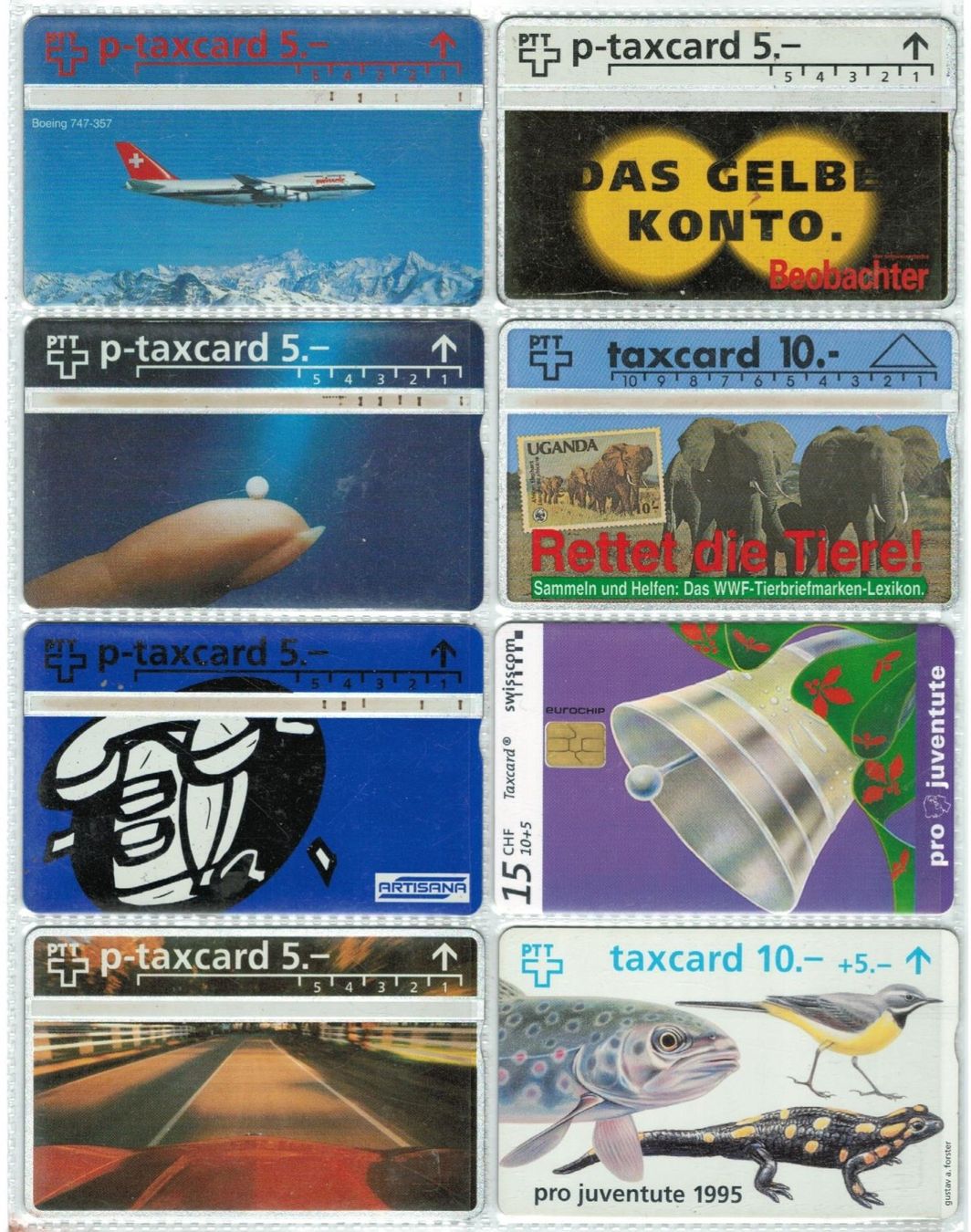 Schede telefoniche: 8 Taxcards – Usato da Zürich venduto da Tolima194