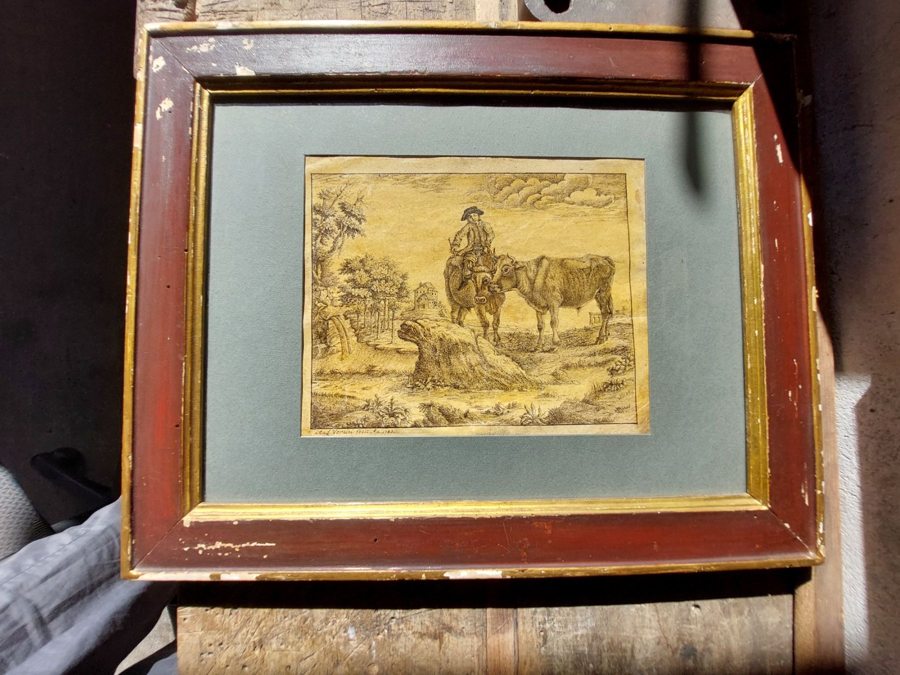 Stiche: Ancienne Gravure Italienne date' e signe' du 1783 – Gebraucht aus Genève von montefrance 7