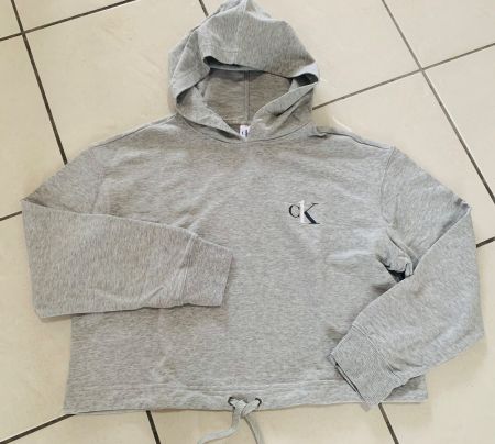 CALVIN KLEIN HOODIE - leichter Kapuzenpullover - grau Gr. S
